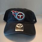 New Listing'47 Tennessee Titans Clean Up Men's Adjustable Strap Hat Dad Cap Navy Blue