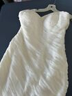 wedding dress size 10 with lace up back white mermaid