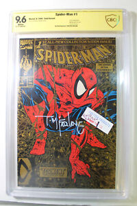 Spider-Man #1 Signed Todd McFarlane       CBCS 9.6      *GOLD EDITION*  1990 $$$