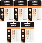 Reach DentoTAPE Waxed Ribbon Dental Floss, 100-Yard Dispensers (Pack of 5)