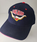 Texas Longhorn Hat Cap with Flag Strapback Embroidered Blue Black Red