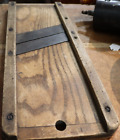Vintage Wooden Mandolin, Kraut Cabbage Slaw Cutter Slicer Shredder well used