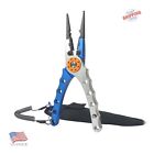 Saltwater Stainless Steel Tool Hook Remover Aluminum Blue/Silver Fishing Pliers