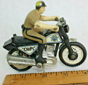Vintage Chips Toys Motorcycles California Highway Patrol Buddy L Cops Japan