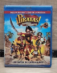 The Pirates! Band of Misfits (Blu-ray + DVD, 2012) Mexico Import - ESPAÑOL, F/S!