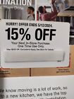 Home Depot Coupon 15% off IN-STORE Purchase, save up to $200 Expires 5/12/24
