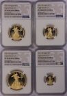 2021-W Gold Eagle Proof Set NGC PF70 Type 2 with Box and COA
