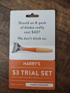 New Listing📣Harry's $13 Value For Only $3 Trial Set (Razor🪒, Gel, Cover)📣
