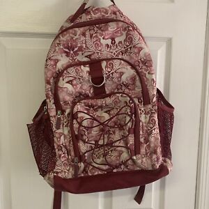 Harry Potter™ Gear-Up Magical Pottery Barn Teen Damask Backpack Pink Burgundy Wh
