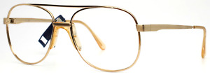 Vintage SAFILO Tennis/N 000 Gold Mens Aviator Full Rim Eyeglasses 59-17-140 B:48