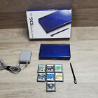 Nintendo DS Lite Console USG-001 Cobalt Blue with Box + Games