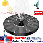 Solar Power Bird Bath Fountain Pump Upgrade 1.4W Solar Fountain With 6 Nozzle