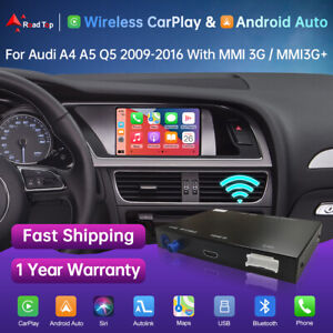 Wireless CarPlay Android Auto Mirror Link Retrofit For Audi A4 A5 S4 S5 Q5 MMI3G (For: More than one vehicle)