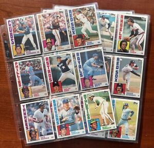 Lot of 41 Diff. 1984 Topps HOFer & Stars Baseball Cards NM-MT w/ Gwynn Sandberg
