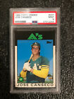 1986 Topps Traded Jose Canseco #T26 PSA Graded 9