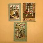 3 Miniature Children's Booklets, Various Titles, Circa Early 1900's.
