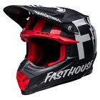 Bell Moto-9S Flex Fasthouse Tribe Helmet (Matte/Gloss Black/White)