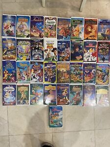 New ListingWalt Disney / Animated VHS tapes lot of 33