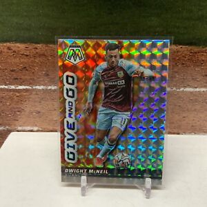 Dwight McNeil 2021-22 Panini Mosaic Premier League Prizm Give and Go Silver