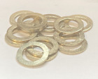 NEW~ LOT OF 10- Brass Plated Steel Washers 5/8