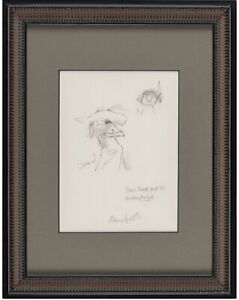 REALLY ROSIE *SIGNED* ORIG. DRAWING ~MAURICE SENDAK (Where The Wild Things Are)