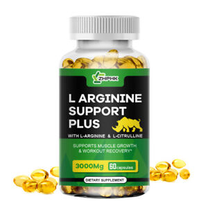 Plus L-Arginine 3000mg Workout Heart Support L-Citruline Muscle growth 60capsule