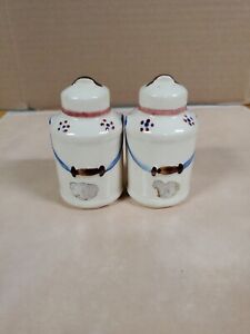 Vintage Shawnee Pottery Milk Can Salt and Pepper Shakers