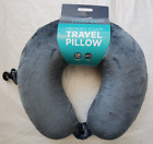 NWT ! Destination Memory Foam Travel Pillow Grey - Free Shipping