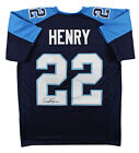 Derrick Henry Authentic Signed Navy Blue Pro Style Jersey Autographed JSA