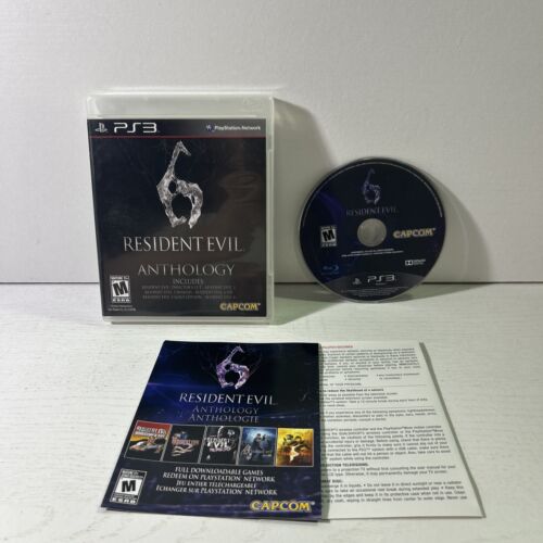 Resident Evil 6 Anthology PlayStation 3 PS3 Game *3/5 Codes UNUSED!* *Read*