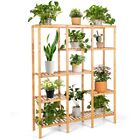 Bamboo 4-Tier Shelf Stand Natural Kitchen Balcony Garden Storage Organizer Rack