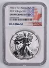 2019-W Reverse PF70 American Silver Eagle Pride of Two Nations NGC *0976