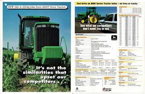 New ListingJohn Deere Model 8000T Tractors Sales Brochure c