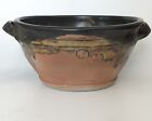 New ListingStudio Pottery Stoneware Bowl Signed Marked Thrown Altered 10.5 in Wide