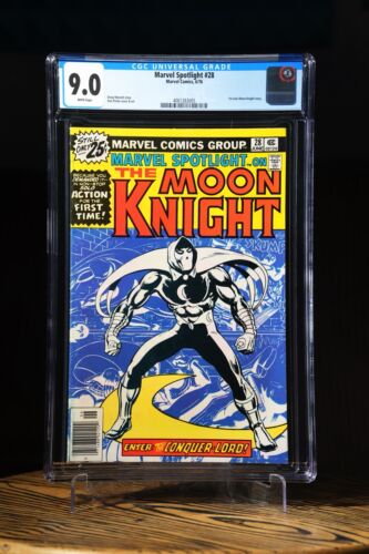 MARVEL SPOTLIGHT MOON KNIGHT #28 June 1976 CGC 9.0 White Pages KEY ISSUE