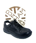 Dunham Mens Black Leather Waterproof Oxford Padded Shoe Windsor 8000BK Sz 10 6E