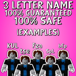 ROBLOX 3 LETTER NAME | 2006-2014 | FAST, SAFE, AND EASY