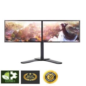 Dual Dell HP LCD Widescreen Monitor FHD 1080p Stand Cable 22