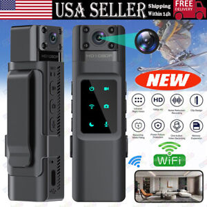 Portable Wifi Camera 1080P HD Video Recorder Night Vision Police Body Camcorder