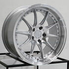18x9.5 Aodhan DS07 DS7 5x100 35 Silver Machined Wheels Rims Set(4) 73.1