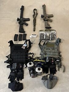 lancer tactical airsoft gun electric rifles Bundle For M4 Gloves Mask Ammo Nice