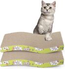 Cat Scratcher Cardboard 2 Pack S shape Cat Scratching  Durable Cat w/2 Catnip