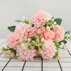 10 Heads Silk Hydrangea Bouquet Artificial Flowers Wedding Home Party Decor