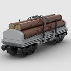 LEGO Train - Custom Log Carrying Wagon Kit, MOC, 100% Brand NEW LEGO Pieces.