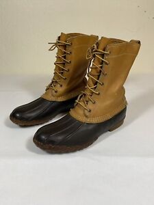 LL Bean Mens Size 8 Hunting Shoe Duck Boots Leather Made In Maine USA