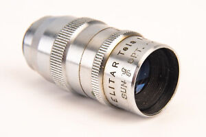D Mount Elitar 1 1/2 Inch 38mm f/3.2 Chrome Cine Lens Vintage V22