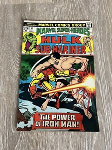 Hulk-Sub-Mariner/ Iron Man Marvel Super Heroes #37 1973