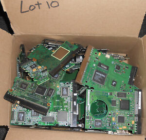 5 lbs lot, hard drive boards. All PATA, no SATA, for gold scrap recovery