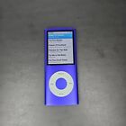Apple iPod Nano 4th Generation Purple 8GB A1285 Good Condition