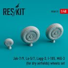 1/48 ResKit RS48-0031 Yak-7/9, La-5/7, Lagg-3, I-185, Mig-3 resin wheels